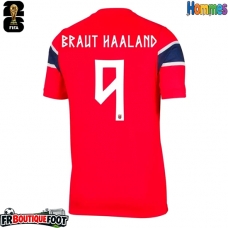 Maillot de foot Norvège Erling Haaland #9 Domicile vêtements Monde 2026 Manches Courtes